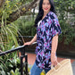 Kyla Kimono - Purple Bloom
