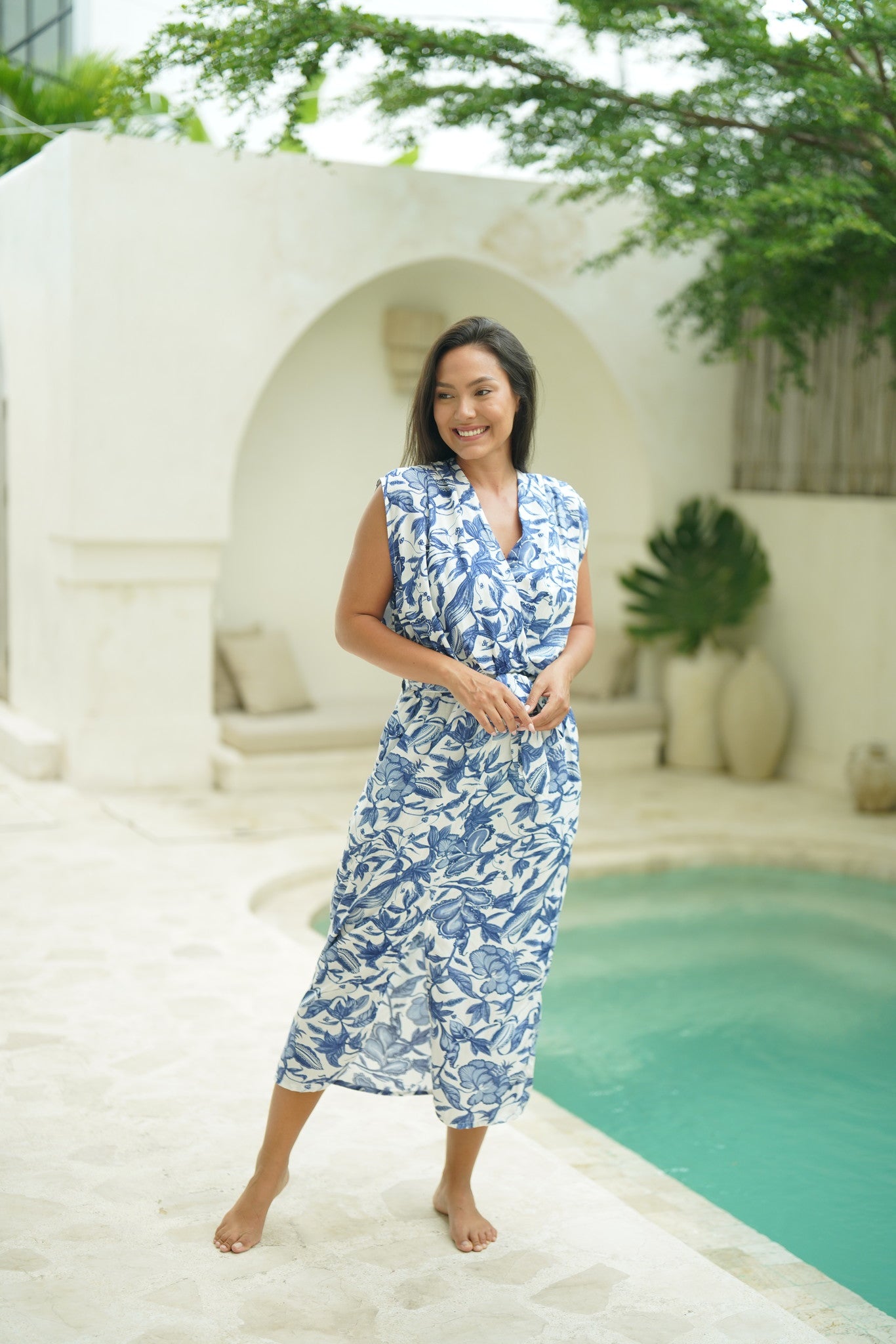 Sofia Dress - China Blue