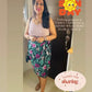Jainee Plus Size Wrap Skirt In Floral Brown [LAST PIECE]