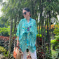 Cotton Batik Kimono- Tiffany Blue