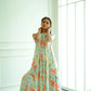 Enza Halter Neck Maxi Dress - Floral Pastel