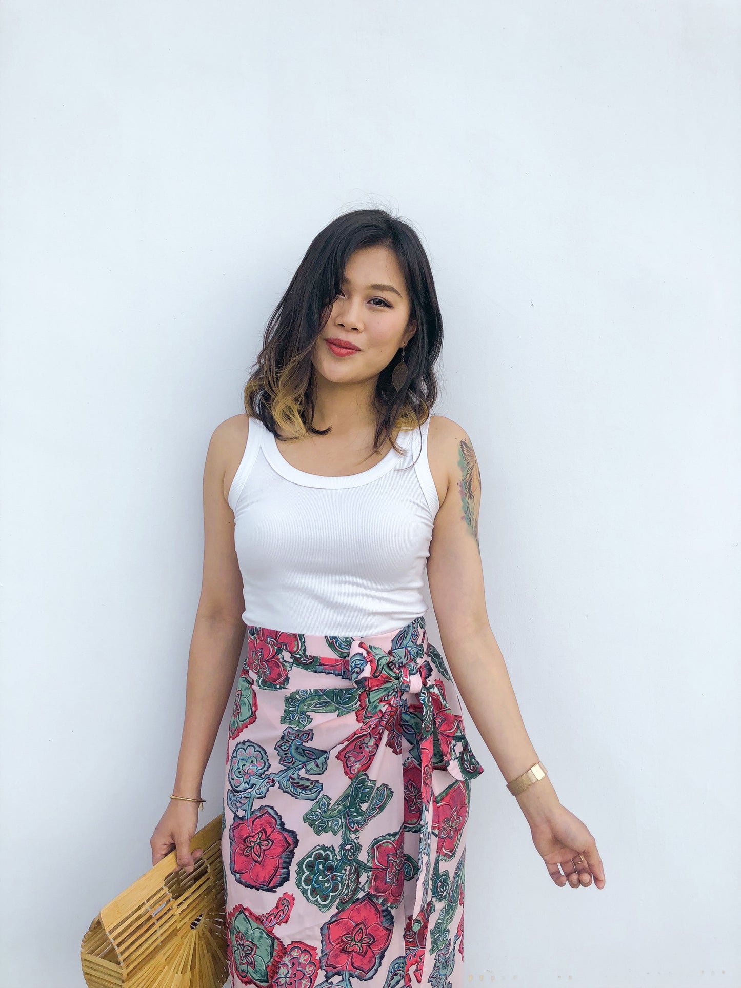 Ruth Wrap Skirt In Bohemian Pink [last piece]