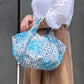 Joy Cotton Batik Bag - Turquoise Floral
