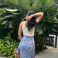 Naomi Wrap Skirt - Sakura Blue