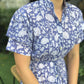 Debra Maxi Dress - Blue/White