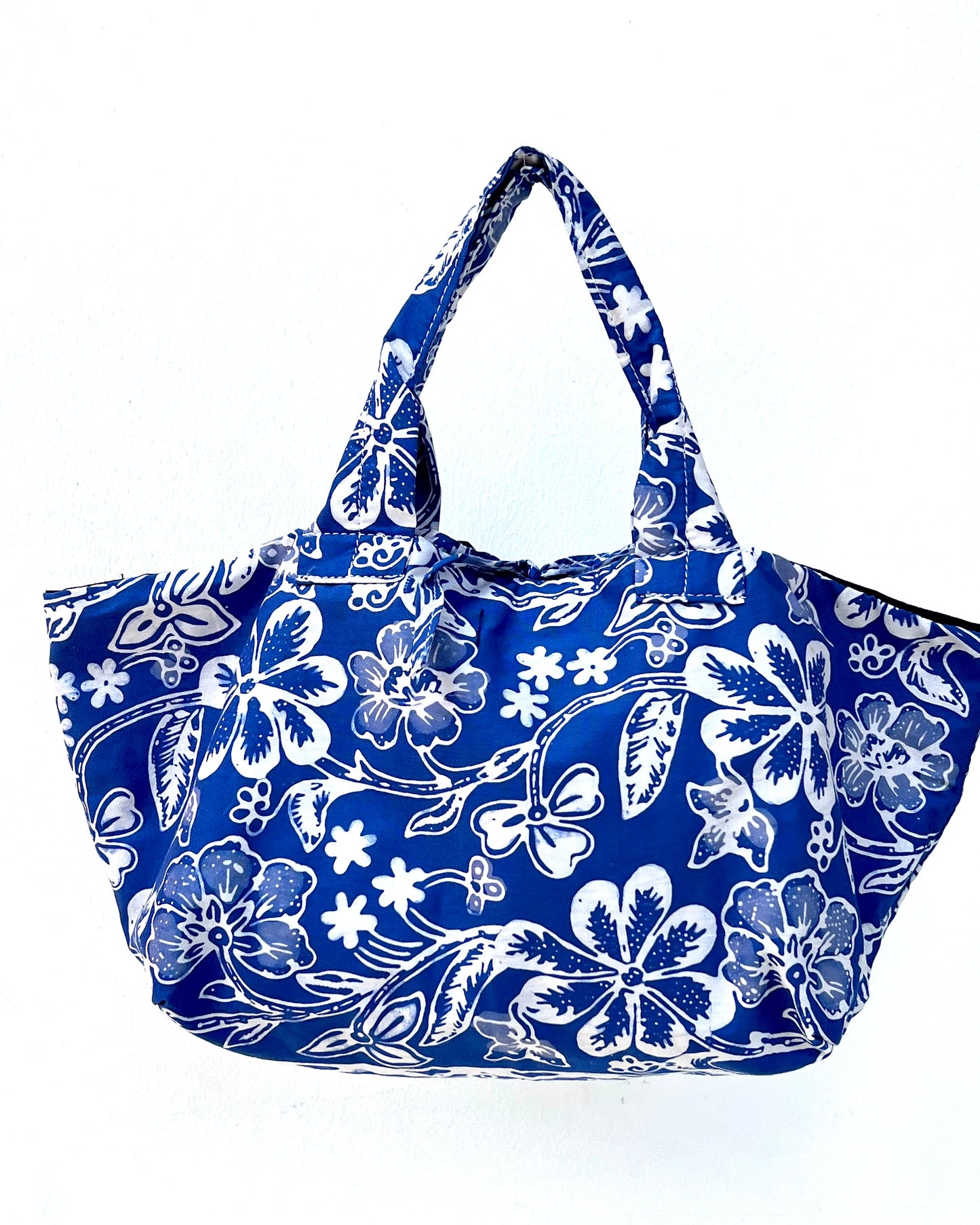 Joy Cotton Batik Bag - Spring Blue Floral