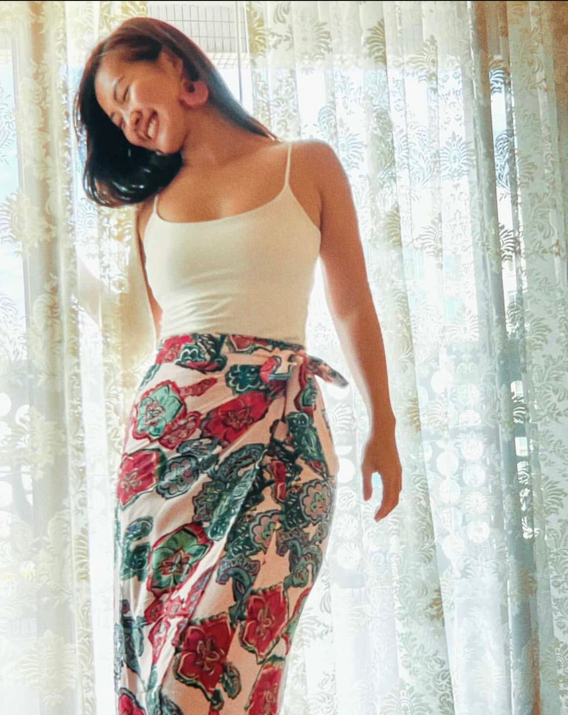 Ruth Wrap Skirt In Bohemian Pink [last piece]