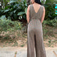 Mia Jumpsuit - Brown / Green