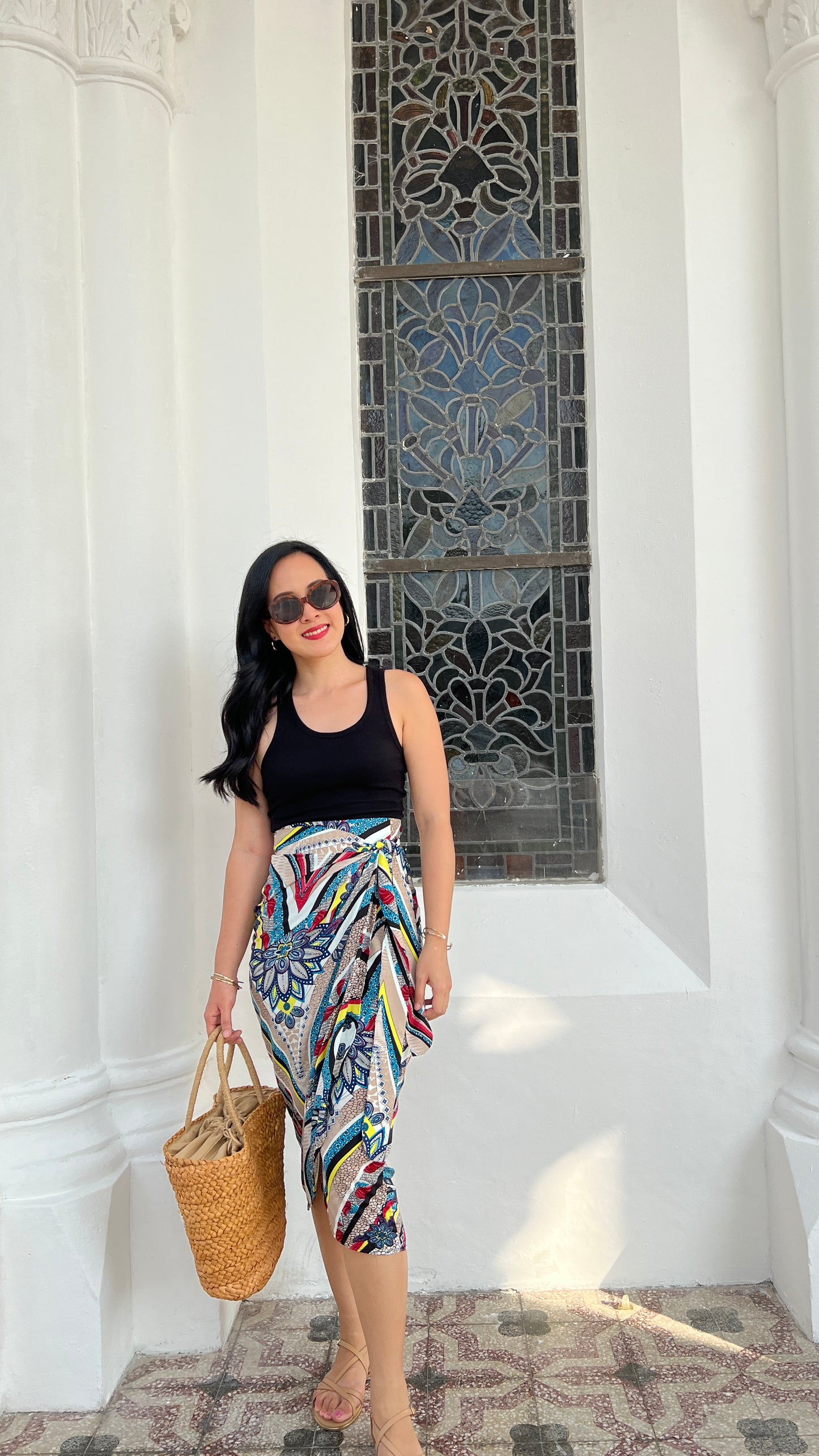 Ruth Wrap Skirt - Tribal Khaki