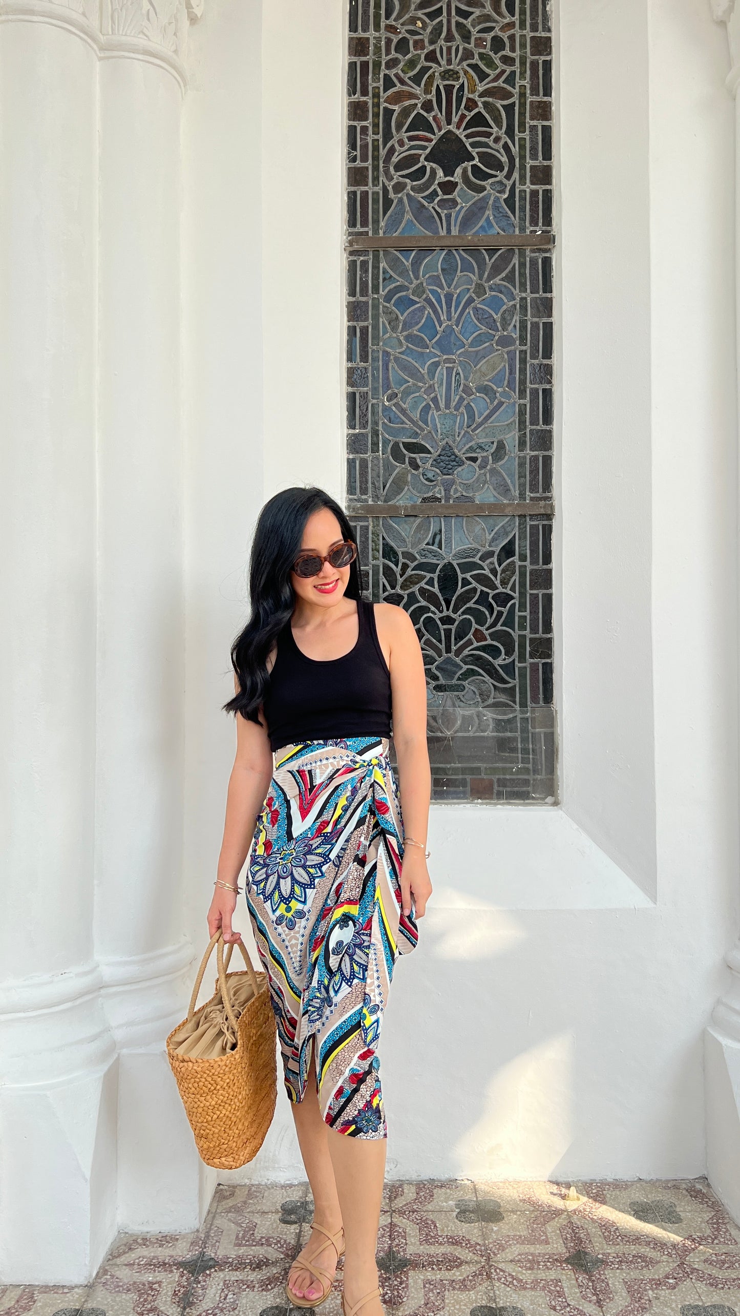 Ruth Wrap Skirt - Tribal Khaki