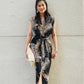 Sofia Dress - Black Palm