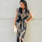 Sofia Dress - Black Palm