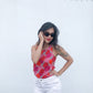 Layla Shell Top - Pink/Red