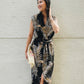 Sofia Dress - Black Palm