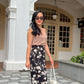 Naomi Wrap Skirt - Elegant Black Floral [LAST PIECE]