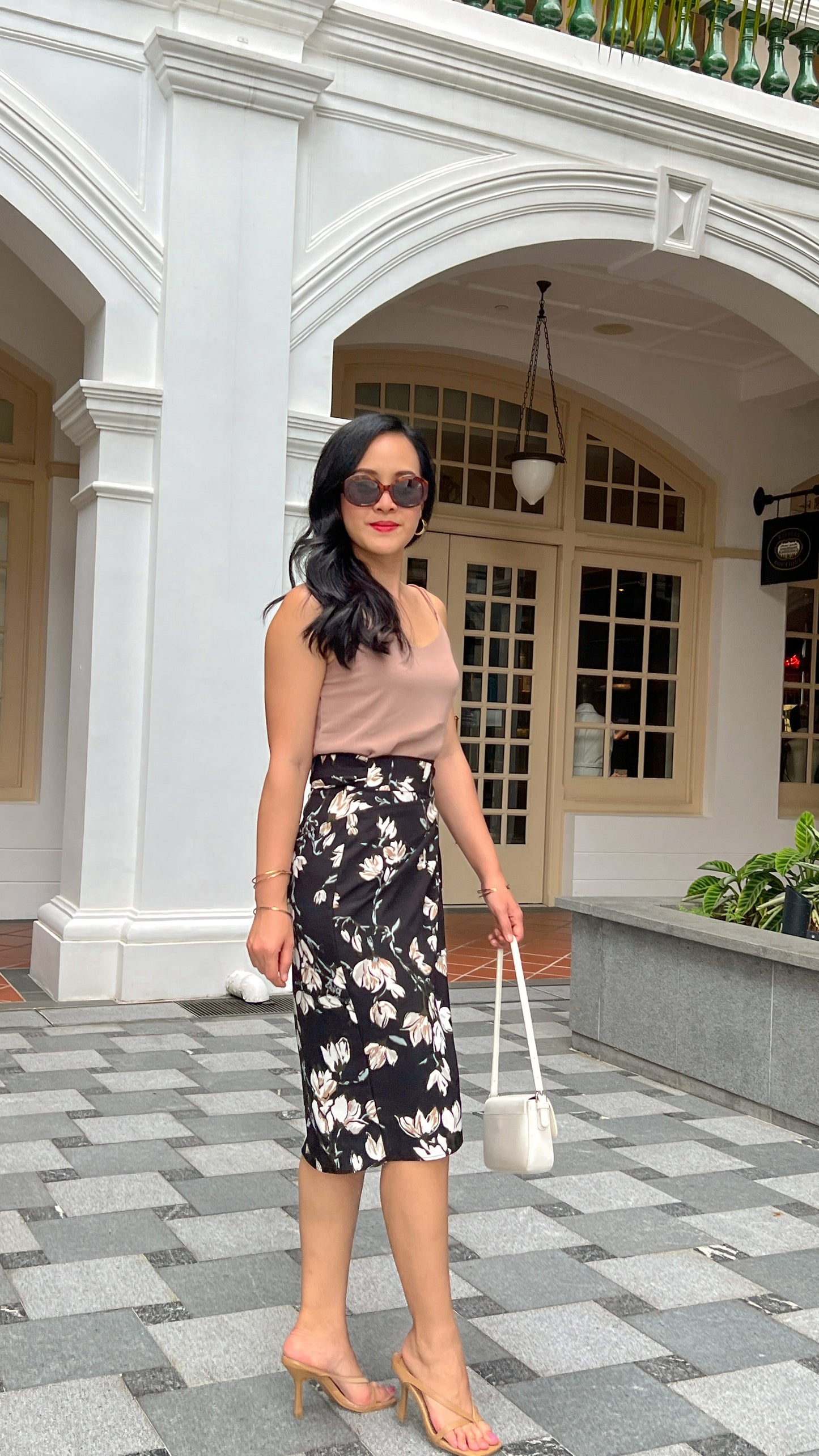 Naomi Wrap Skirt - Elegant Black Floral [LAST PIECE]