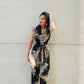 Sofia Dress - Black Palm