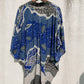 Cotton Batik Kimono- Blue Wave