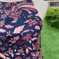 Jolie Batik Scallop Halter Top - Pink/Navy Floral