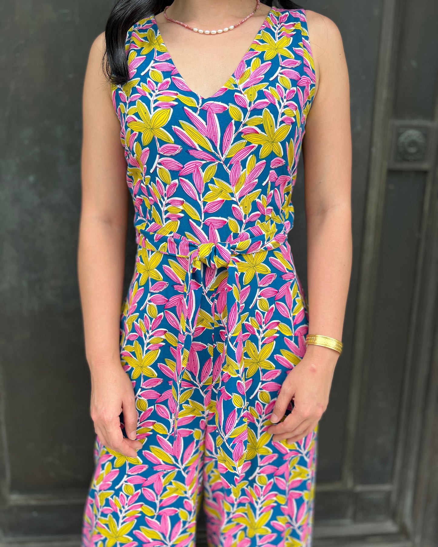 Kali Jumpsuit - Pink / Yellow