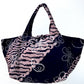 Joy Cotton Batik Bag - Black Brown Floral