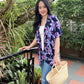 Kyla Kimono - Purple Bloom