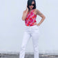 Layla Shell Top - Pink/Red