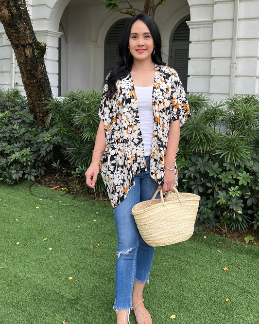 Kyla Kimono - Tropical Yellow
