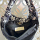 Peace Cotton Batik Bag - Black White Geometric