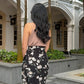 Naomi Wrap Skirt - Elegant Black Floral [LAST PIECE]