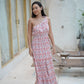 Zana Toga Maxi Dress - Alluring Red