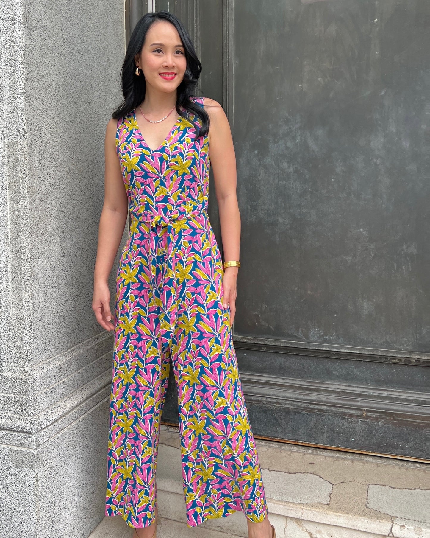 Kali Jumpsuit - Pink / Yellow