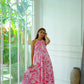 Enza Halter Neck Maxi Dress - Pink Bali