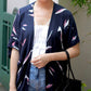 Blake Long Kimono - Navy Pink