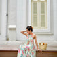 Enza Halter Neck Maxi Dress - Floral Pastel