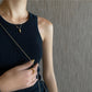 Luna Ribbed Tank Top  - Black