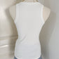 Luna Ribbed Tank Top  - White