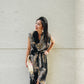 Sofia Dress - Black Palm