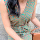 Mia Jumpsuit - Brown / Green