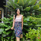 Naomi Wrap Skirt - Navy Bloom