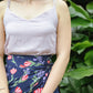 Naomi Wrap Skirt - Navy Bloom