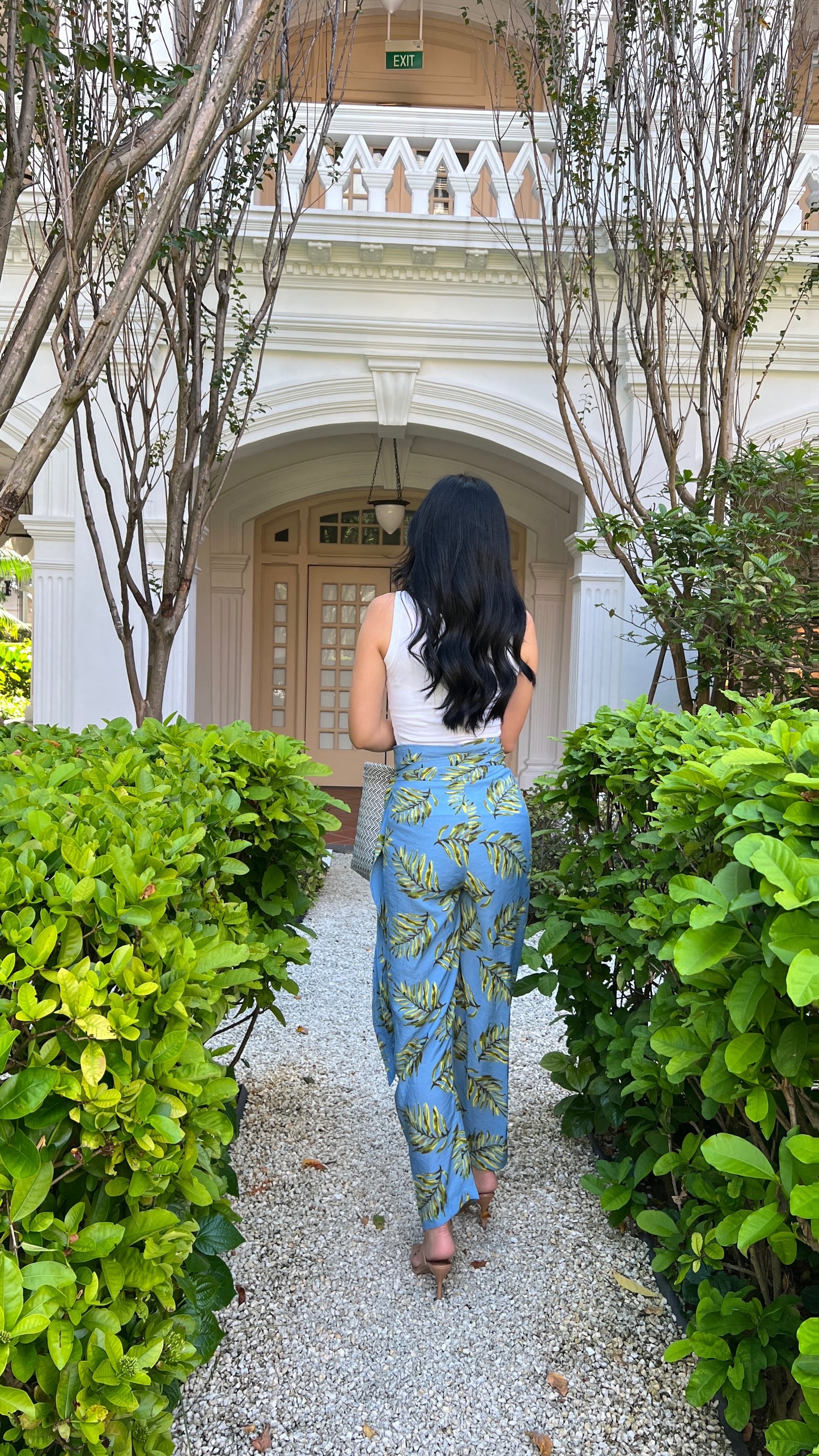 Tania Wrap Pants - Navy Tribal