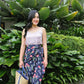 Naomi Wrap Skirt - Navy Bloom