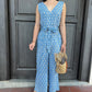 Mia Jumpsuit - Floral Blue