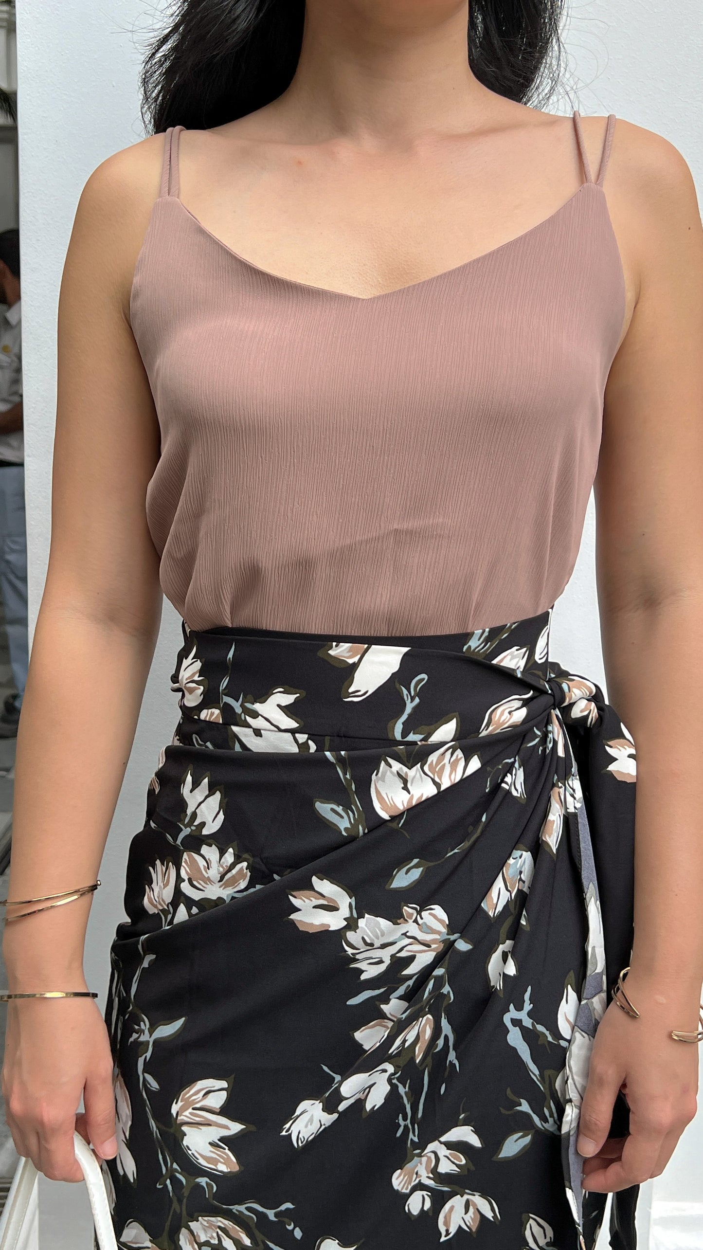 Naomi Wrap Skirt - Elegant Black Floral [LAST PIECE]