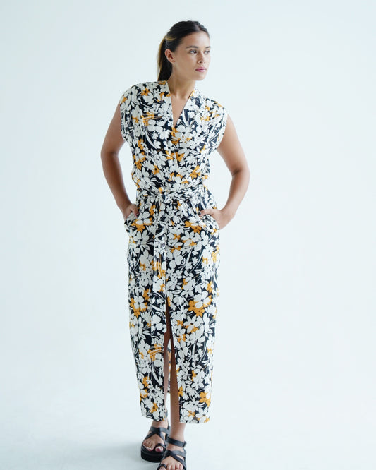 Sofia Dress - Tropical Yellow