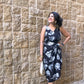 Jainee Plus Size Wrap Skirt In Floral Brown [LAST PIECE]