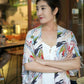 Blake Long Kimono - Beige Bloom