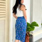 Naomi Wrap Skirt - Blue Garden