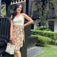 Naomi Wrap Skirt - Floral Brown